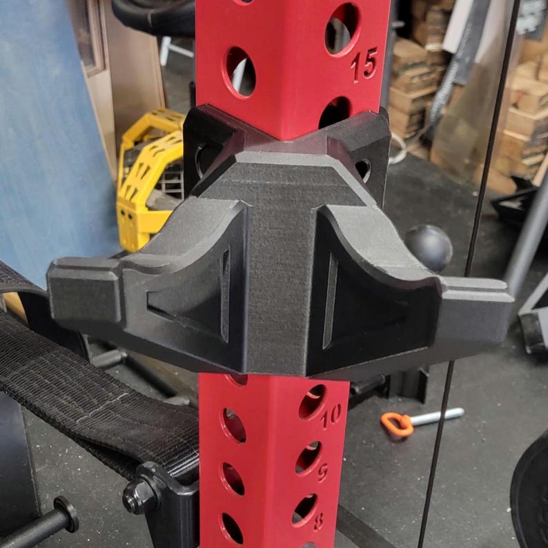 Corner Mounted Curl Bar Holder