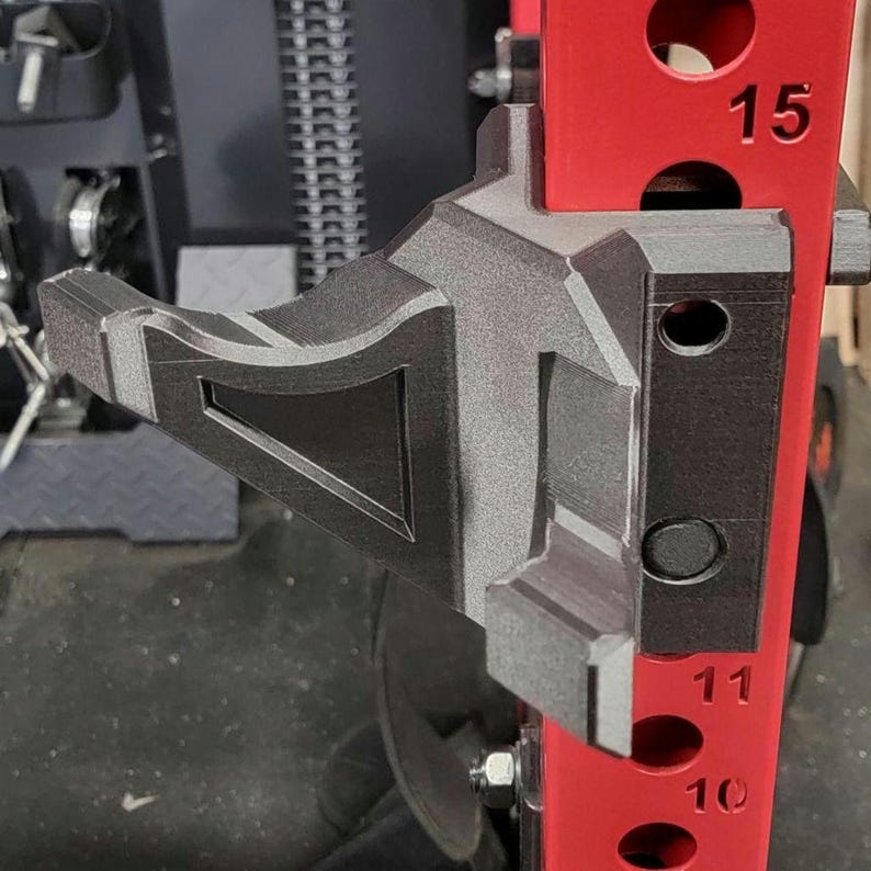 Corner Mounted Curl Bar Holder