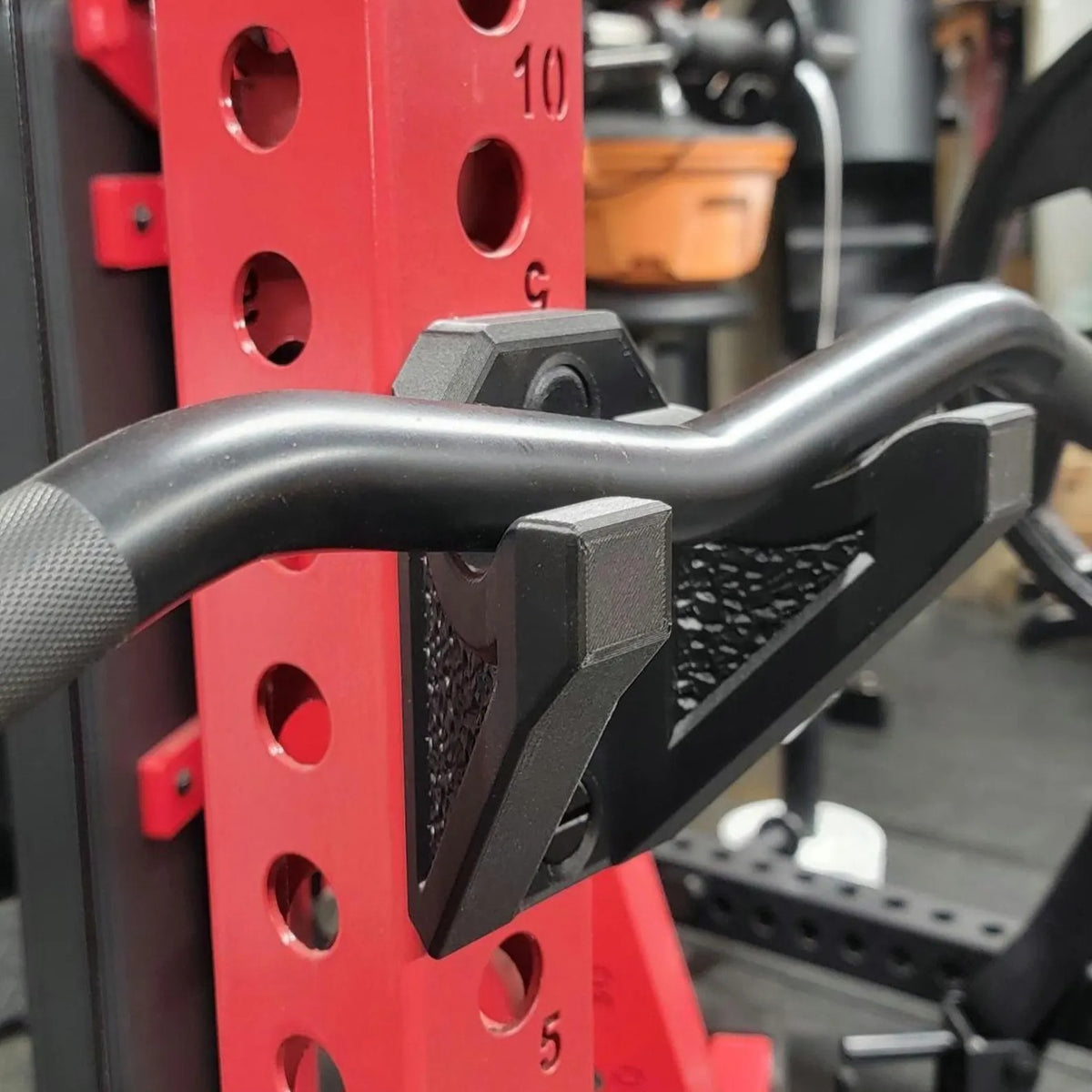 Rack Mounted EZ Curl Bar Holder: The Bar Bunker | Carbon Strength