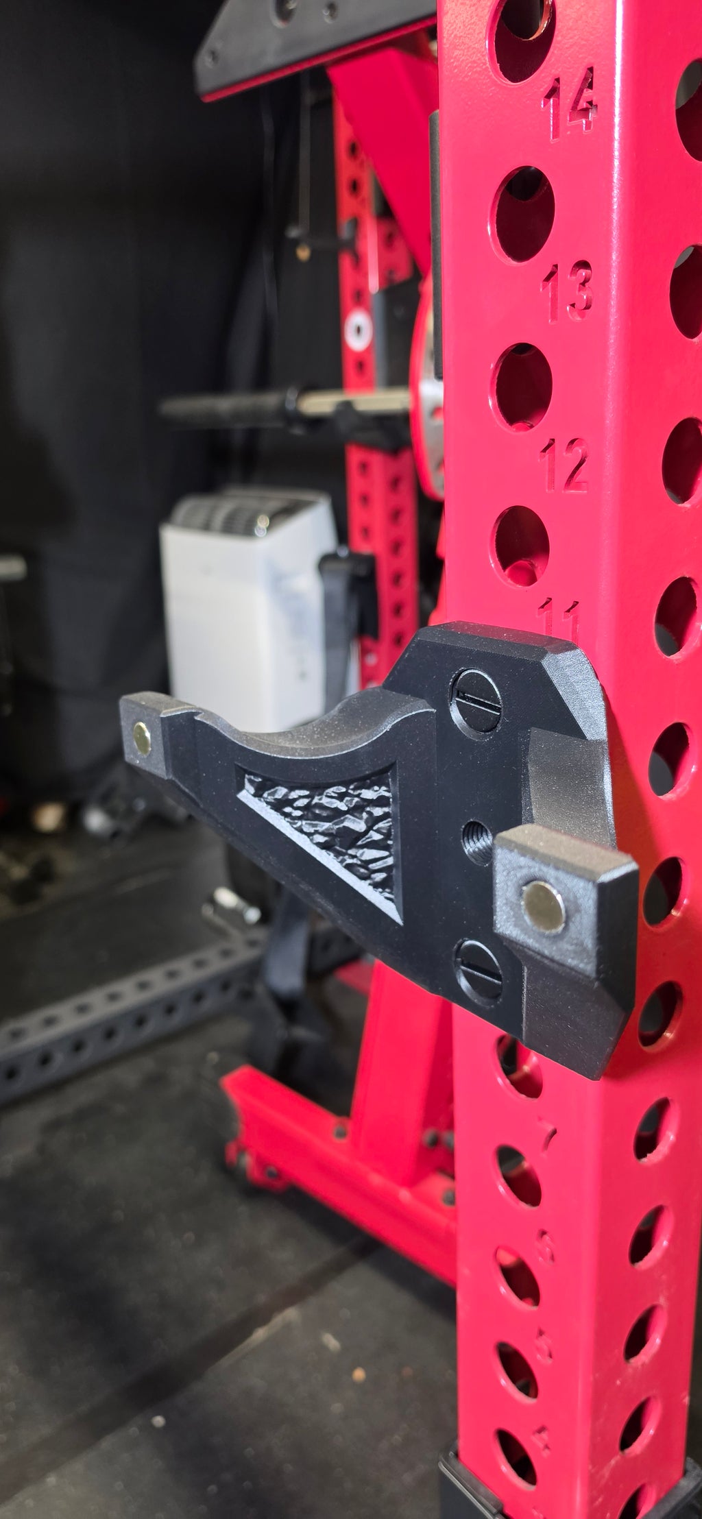 Rack Mounted EZ Curl Bar Holder: The Bar Bunker | Carbon Strength
