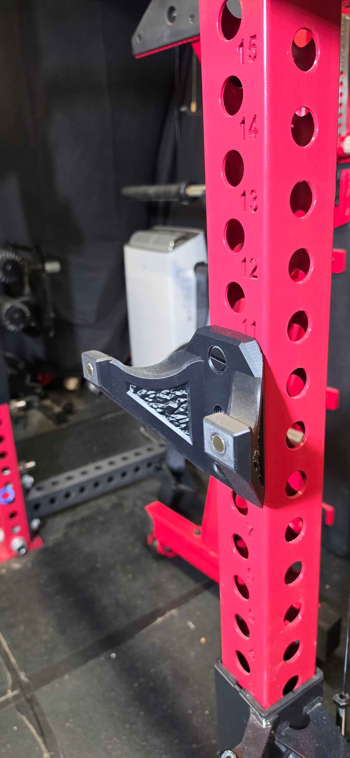Rack Mounted EZ Curl Bar Holder: The Bar Bunker | Carbon Strength