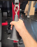 Large cone shaped cable attachment handle